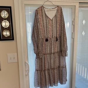 Indigo Soul Bohemian Long Sleeve Dress